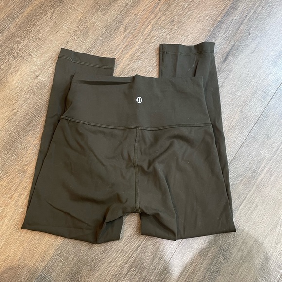 Lululemon Wunder Train High-Rise Crop 21” - dark olive - Picture 2 of 3